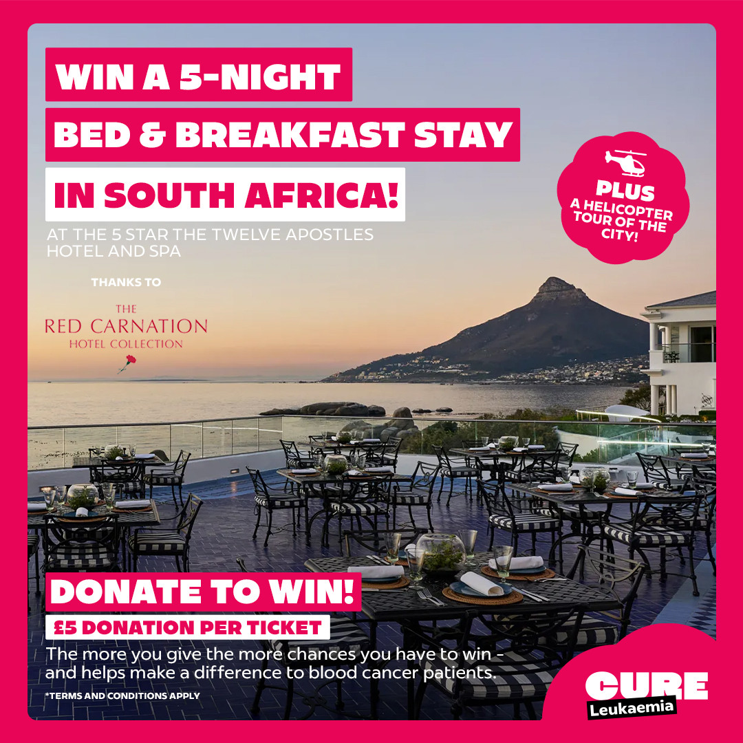 Cure Leukaemia's  Blood Cancer Awareness Month Prize Draw ​
